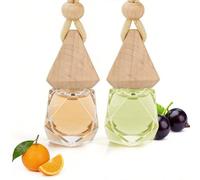 2 Pack Car Air Fresheners Jasmine Cedar & Citrus Orange Blossom Scent, Car Diffuser with 2 Vent Clip, Strong Flower Perfume Automotive Air Freshener Long Lasting up to 60 Days for Men & Women