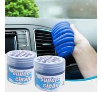 2 Pack Car Cleaning Gel, Car Cleaning Gel Kit for Interior, Auto Detailing Putty Slime Cleaner, Upholstery Dust Remover, Vent, Reusable PC Laptop, Printers, Cameras Cleaner