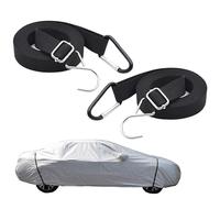 2 Pack Car Cover Windproof Strap, Car Straps Wind Protector, Adjustable Elastic Windproof Ropes Protect Car Cover From High Winds, Fit Most