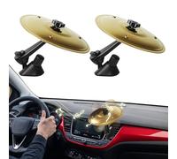 2 Pack Car Crash Cymbal Air Vent - 2025 Upgrade Mini Car Symbol Drum for Dash, Dashboard Cymbal for Car, Fun for Every Drive, Fits Most Vehicles, Beats Boredom, Turn Traffic into a Jam Session