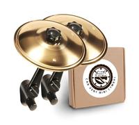2 Pack Car Cymbal Air Vent Mini Drum Crash Cymbal For Car Vent (Gold)