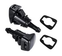 2-Pack Car Front Windshield Washer Nozzles - Wiper Water Spray Jets Replacement - Direct Fit Washer Nozzle Kit with Rubber Gaskets - Replaces OEM 5303833AA 5116079AA