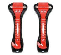 2 Pack Car Safety Hammer with Sharp Seat Belt Cutter Car Window Breaker & Seatbelt Cutter Emergency Car Hammer for Break Glass with Ease