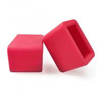 2-Pack Car Seat Belt Buckle Holder, Car Seatbelt Buckle Guard (BPA Free), Durable Silicone Material, Seat Belt Holder Upright Your Seat Belt Receiver for Easy Access (Red)