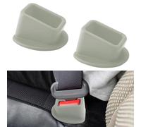 2-Pack Car Seat Belt Buckle Holder, Silicone Auto Seatbelt Buckle Booster for Children & Adults with Limited Mobility, Keeps Buckle Upright for Easy Access, Fits Most Cars, SUVs & Vans (Grey)