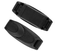 2 Pack Car Seat Belt Clip, Universal Seatbelt Adjuster Replacement Seat Safety Belt Locking Buckle Universal Automobile Shoulder Neck Strap Positioner Lock Clips Compatible for Baby and Kids Black