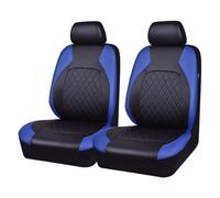 2 Pack Car Seat Covers For Vauxhall Adam/Calibra/Cascada/Monaro/Zafira C Tourer/Meriva, Leather Front Seat Waterproof NonSlip Durable Front Covers Protectors Interior Accessories,D/Blue