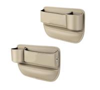 2 Pack Car Seat Gap Filler, Compatible with INSIGHT Legend, Car Seat Gap Filler Organizer with Cup Holders USB Charging Hole,Beige