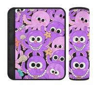 2 Pack Car Seat Straps and Seat Belt Covers for Octopus Cartoon Protect Your Neck and Shoulders for SUV Seat Belt Liner
