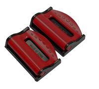 2 Pack Car Seatbelt Adjuster, Car Seat Belt Clip Stopper, Shoulder Neck Strap Positioner, Universal Plastic Lock Strap Clamp Auto Vehicle Clip for Kids and Adults (Red)