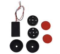 2-Pack Car Steering Wheel Remote Control for Stereo, For DVD, GPS & Multimedia Players - ABS/PC Construction with Blue Night Light, 12V DC Receiver