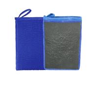 2 Pack Car Wash Mitt, Microfiber Clay Bar Glove for Auto Detailing, Scratch-Free Car Cleaning Gloves, Soft and Durable Wash Mitts for Cars, Trucks, SUVs (Blue)