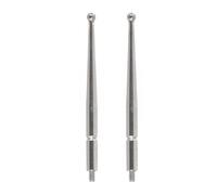 2 Pack Carbide Contact Points for Dial Test Indicator, 2mm Diameter Ball, 36.8mm Length, M1.6 Metric Thread Compatible with 513-114/513-514E / 513-214FE