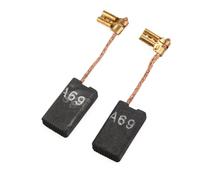 2-Pack Carbon Brushes for Gbh5400 Gbh5 for 38 Gbh5 Through 40d Gsh38 Gsh500 Gsh5 Tsh5000 Gsh5x A69 - 22.9 X 12.2 X 6.1 Mm First-Rate Carbon-Metal Composite