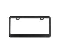 2-Pack Carbon Fiber License Plate Frames - Universal Alloy Bracket for US Plates (12x6 Inch), Black Glossy Front & Rear Covers with Anti-Theft Screws(1pc Black)