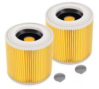 2 Pack Cartridge Filter For Wd3 Premium Wd2 Wd3 Wd3p Wd3 Mv2 Mv3 Filter Wd3 Replacement Filter For Krcher Vacuum Cleaner 6.414-552.0/6414552 Hs