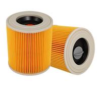 2 Pack Cartridge Filters Compatible with Karcher WD2 WD3 Vacuum Cleaners | Replacement Filter for MV2 MV3 Series A K SE 4001 SE 4002 Wet & Dry Vacuum Cleaners Part NO KAR64145520