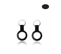 (2 Pack) Case for Chipolo ONE Key Finder - Durable, Eco-Friendly Silicone, Shockproof, Easy-to-Remove and Anti-Lost Design, Black
