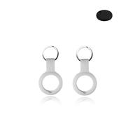 (2 Pack) Case for Chipolo ONE Key Finder - Durable, Eco-Friendly Silicone, Shockproof, Easy-to-Remove and Anti-Lost Design, White