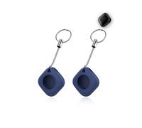 2 Pack Case for CHZHVAN Key Finder, yystao Protective Silicone Case Cover Compatible with CHZHVAN World Tag, Lanyard included, Durable, Shockproof and Anti-Lost Design (Blue)