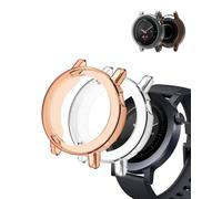 (2 Pack) Case for CMF by Nothing Watch 3 Pro, yystao TPU Half-wrapped Case Cover Compatible with CMF Watch 3 Pro, Shock Absorption, Lightweight，Easy Installation, Orange & Clear