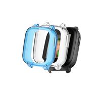 (2 Pack) Case for Cosmo JrTrack 5 Kids Smart Watch 2025,Soft Flexible TPU Thin Lightweight Bumper Cover Protector for Cosmo JrTrack 5,(Transparent + Transparent Blue)