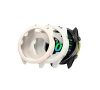 (2 Pack) Case for Garmin Forerunner 970 Running Smartwatch,Soft Silicone Thin Lightweight Bumper Cover Protector for Garmin Forerunner 970,(White+Ivory)