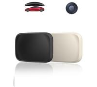 2 Pack Case for Motorola Moto Tag Tracker, yystao Protective Silicone Case Cover Compatible with Motorola Moto Tag, Car-shaped magnetic model and Anti-Lost Design (White & Black)