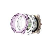 (2 Pack) Case for Polar Vantage M3 Sport Watch,Soft Flexible TPU Thin Lightweight Bumper Cover Protector for Polar Vantage M3,(Transparent + Transparent Purple)