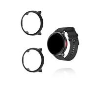 (2 Pack) Case for Polar Vantage V3/Polar Vantage M3 Smartwatch, yystao Hard PC Case Cover with 9H Tempered Glass Screen Protector, Full Coverage Integrated, Black & Black