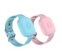 2-Pack Case for Tile by Life360 Mate (2024) / Tile Mate 2022,Waterproof Tile Mate Bracelet for Kids,GPS Tracker Anti-Lost Adjustable Tile Mate Strap for Toddler Child-Pink+Glow Blue