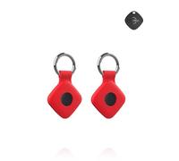 2 Pack,Case for UGREEN FineTrack - Shockproof, Signal-Compatible Silicone Cover for Location Finder - Durable, Anti-Lost Design,Red