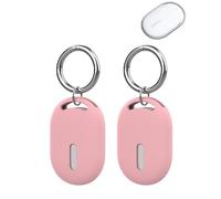 2 Pack Case for Xiaomi smart tag Tracker, yystao Protective Silicone Case Cover Compatible with Xiaomi smart tag, Lanyard included, Durable, Shockproof and Anti-Lost Design (Pink)