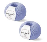 2-Pack Cashmere and Extra-fine Merino Wool Luxury Yarns for Hand Knitting and Crocheting, Made in Italy, (Lilac - 9361, 2)