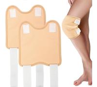 2 Pack Castor Oil Pack Reusable Organic Castor Oil Pack Wrap Kit for Knee and Feet Castor Oil Compress Pad for Knee Pain, Liver Detox, Aid Sleep, Inflammation