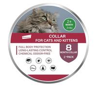2-Pack Cat Collar, Waterproof Adjustable, Suitable for Cats Over 7 Weeks