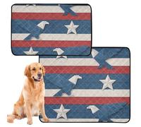 2 Pack Cat Pet Mat Rug for Dogs Muddy Feet Washable Anti Slip Rug for Travel 24x36in+36x42in Origami Paper Striped Wallpaper