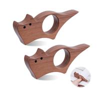 2 Pack Cat-Shaped Wooden Book Page Holder, Thumb Bookmark for Book Lovers Hands-Free Reading Page Spreader Cute Cat Book Accessories for Teachers Bookworms Literary Readers