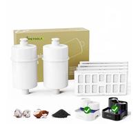 2-Pack Cat Water Fountain Replacement Filter for APETDOLA 3L Cat Fountain, Available for 180 Days, Multi-Filtration, Suitable for FP50