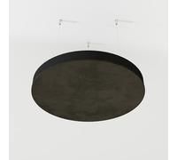 2 Pack - Ceiling Acoustic Fabric Velvet Panel "CIRCLES-Cinematic" with mounting kit | Decorative Art Acoustic Cloud Panel | Color: (Brown, CIRCLES)