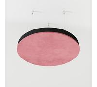 2 Pack - Ceiling Acoustic Fabric Velvet Panel "CIRCLES-Cinematic" with mounting kit | Decorative Art Acoustic Cloud Panel | Color: (Rose, CIRCLES)