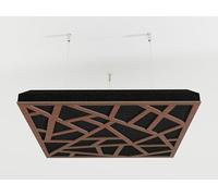 2 Pack - Ceiling Acoustic Sound-Absorbing Cloud Panel with Suspension Kit | 50x50x5 cm | Hybrid Diffusion & Echo Control | Studio Ceiling Treatment | Color: [Nut | SKYROSS]