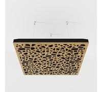 2 Pack - Ceiling Acoustic Sound-Absorbing Cloud Panel with Suspension Kit | 50x50x5 cm | Hybrid Diffusion & Echo Control | Studio Ceiling Treatment | Color: [Oak | P32]