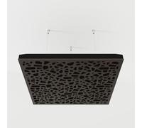 2 Pack - Ceiling Acoustic Sound-Absorbing Cloud Panel with Suspension Kit | 50x50x5 cm | Hybrid Diffusion & Echo Control | Studio Ceiling Treatment | Color: [Wenge | P32]