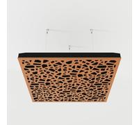 2 Pack - Ceiling Acoustic Sound-Absorbing Cloud Panel with Suspension Kit | 50x50x5 cm | Hybrid Diffusion & Echo Control | Studio Ceiling Treatment | Color: [Cherry | P32]