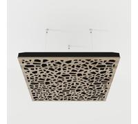 2 Pack - Ceiling Acoustic Sound-Absorbing Cloud Panel with Suspension Kit | 50x50x5 cm | Hybrid Diffusion & Echo Control | Studio Ceiling Treatment | Color: [Sonoma | P32]