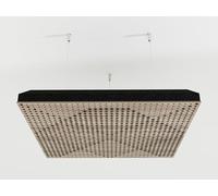 2 Pack - Ceiling Acoustic Sound-Absorbing Cloud Panel with Suspension Kit | 50x50x5 cm | Hybrid Diffusion & Echo Control | Studio Ceiling Treatment | Color: [Sonoma | WILDS]