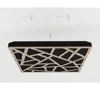 2 Pack - Ceiling Acoustic Sound-Absorbing Cloud Panel with Suspension Kit | 50x50x5 cm | Hybrid Diffusion & Echo Control | Studio Ceiling Treatment | Color: [Sonoma | SKYROSS]