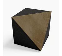 2 Pack - Ceiling Corner Bass Trap «TRICUB-Сinematic» Velvet Fabric | Cube Bass Traps for mount in corner under the ceiling and wall | Decorative Soundproofing Art | Color: [TRICUB-TRAP | Beige]