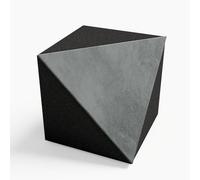 2 Pack - Ceiling Corner Bass Trap «TRICUB-Сinematic» Velvet Fabric | Cube Bass Traps for mount in corner under the ceiling and wall | Decorative Soundproofing Art | Color: [TRICUB-TRAP | Grey]